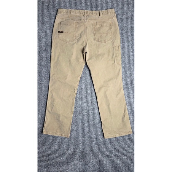 ARIAT REBAR M7 Slim Straight Leg Men Tan Work Pants Size 34x30 - Picture 2 of 12